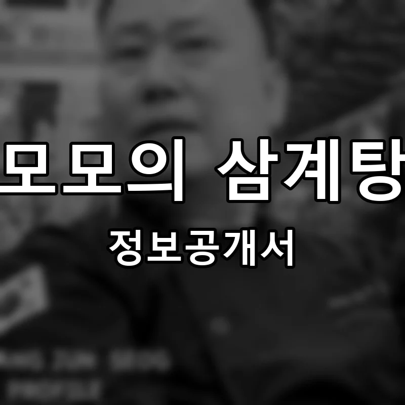 모모의 삼계탕 프랜차이즈 창업 비용 정보공개서 요약