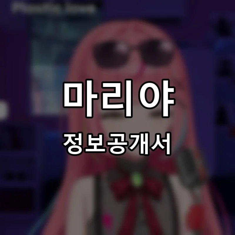 마리야 프랜차이즈 정보공개서
