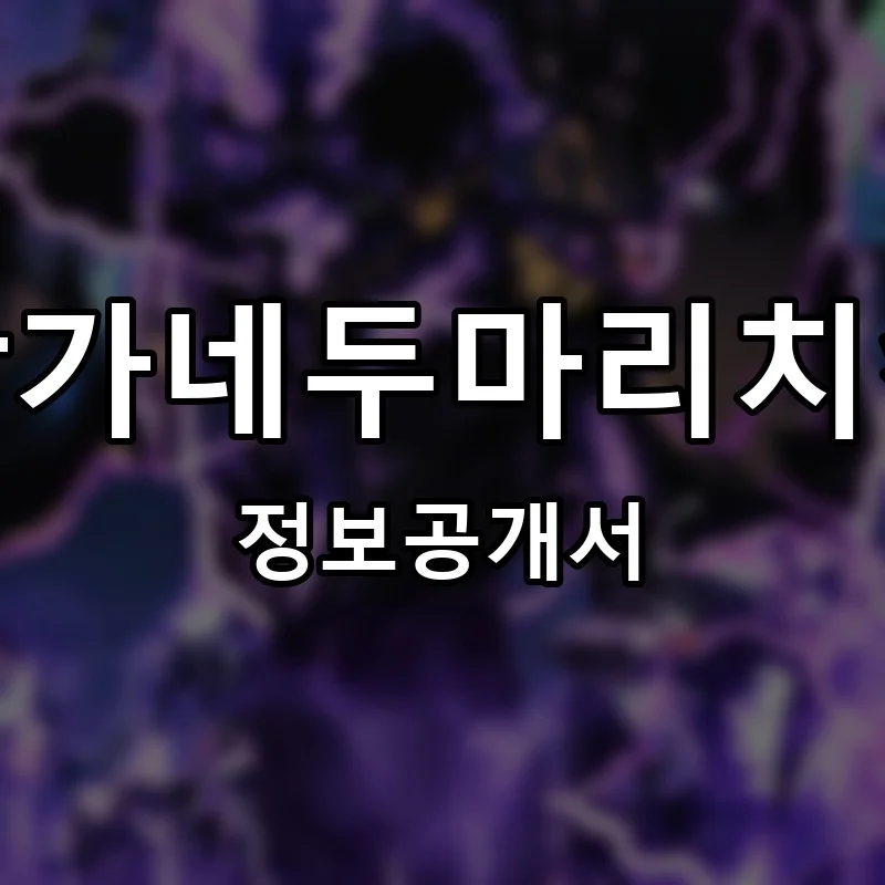 빡가네두마리치킨 프랜차이즈 창업 비용 정보공개서 요약