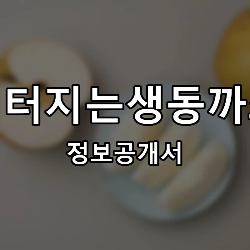 배터지는생동까스 프랜차이즈 창업 비용 정보공개서 요약