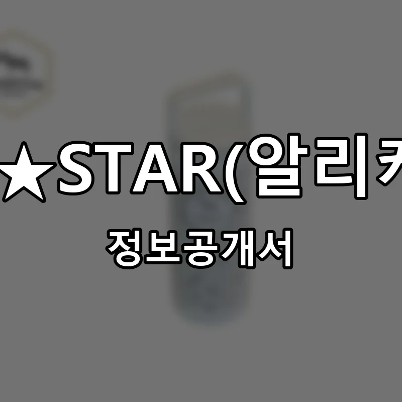 ALI★KENYA★STAR(알리케냐스타)커피 창업 프랜차이즈 정보공개서 요약 2026.05.12