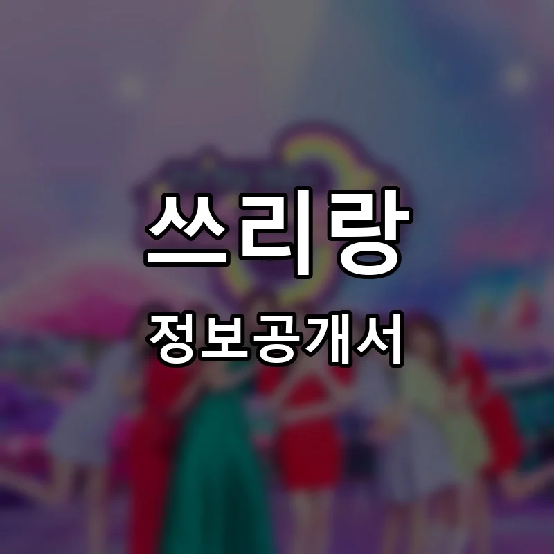 쓰리랑 프랜차이즈 창업 비용 정보공개서 요약