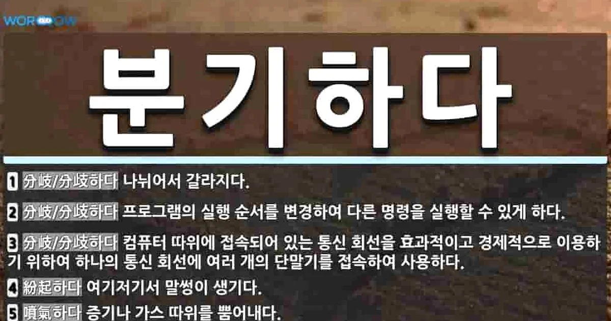 분기, 결국 터졌다! 5가지 충격 실체
