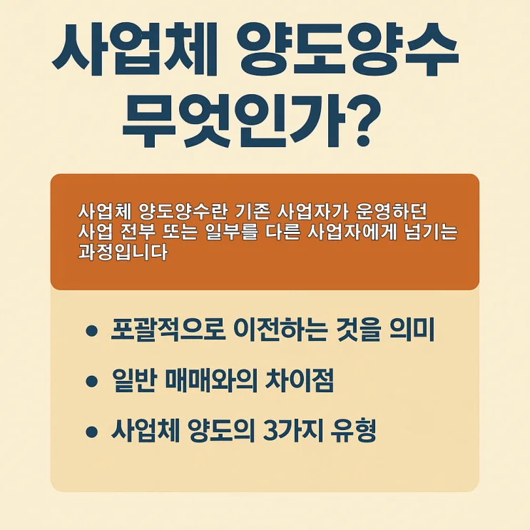 사업체 양도양수의 모든 것 – 절차와 세금 계산 2026년까지 알아야 할 7가지