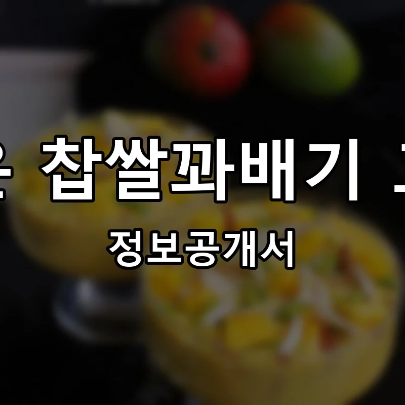 쉐프윤 찹쌀꽈배기 고로케 프랜차이즈 창업 비용 정보공개서 요약
