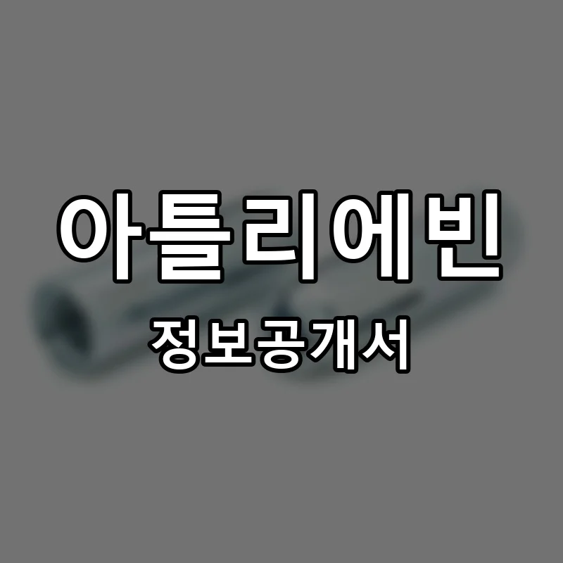 아틀리에빈 프랜차이즈 창업 비용 정보공개서 요약