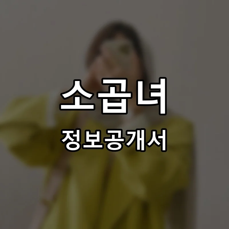 소곱녀 프랜차이즈 창업 비용 정보공개서 요약