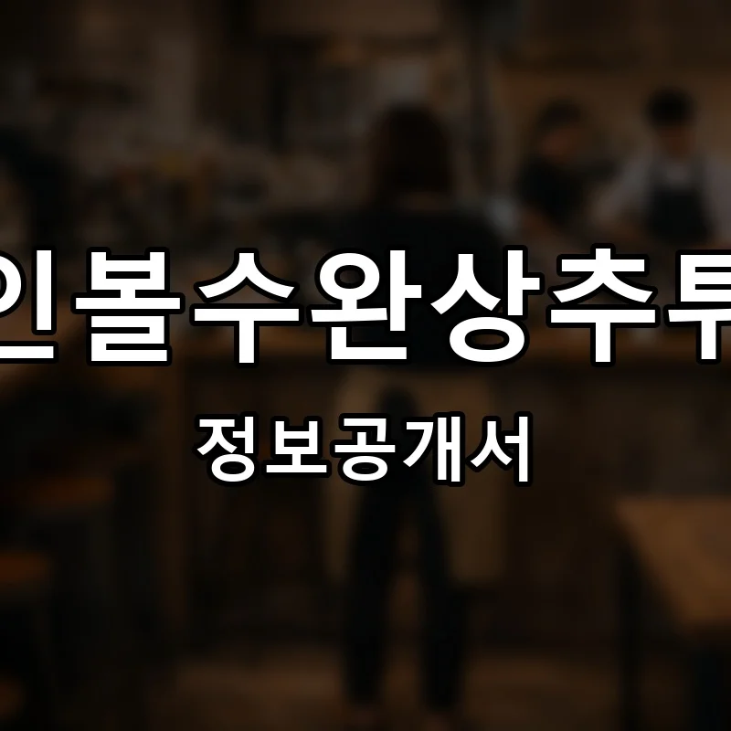 레인볼수완상추튀김 프랜차이즈 창업 비용 정보공개서 요약