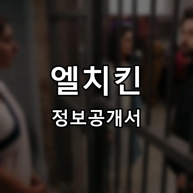 엘치킨 프랜차이즈 창업 비용 정보공개서 요약