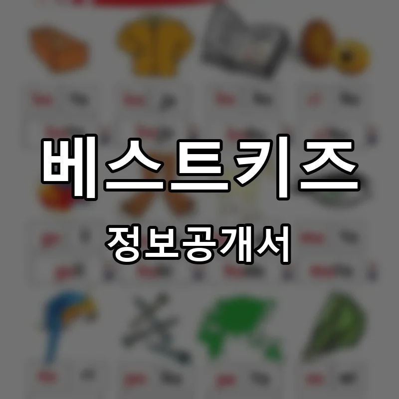 베스트키즈 프랜차이즈 창업 비용 정보공개서 요약
