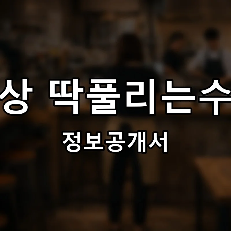 비상 딱풀리는수학 프랜차이즈 창업 비용 정보공개서 요약