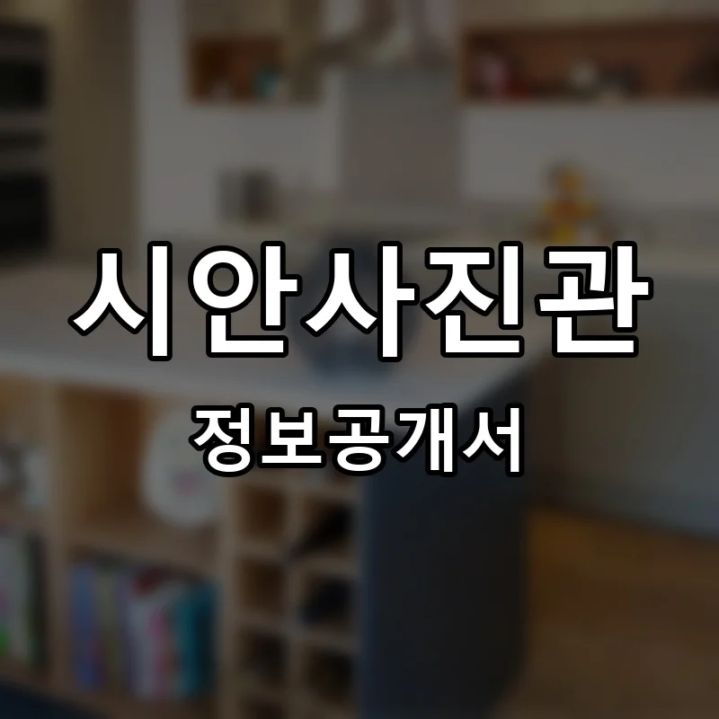 시안사진관 프랜차이즈 창업 비용 정보공개서 요약