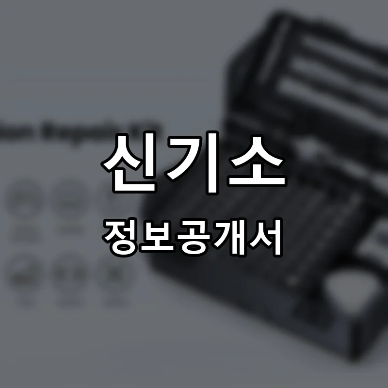 신기소 프랜차이즈 정보공개서