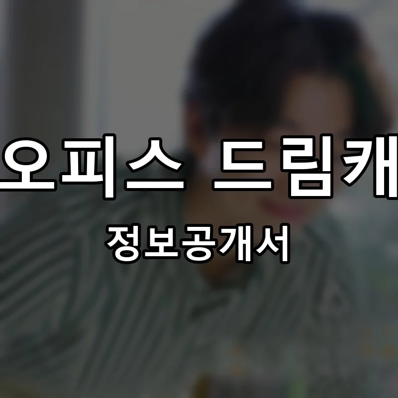 공유오피스 드림캐쳐스 프랜차이즈 창업 비용 정보공개서 요약