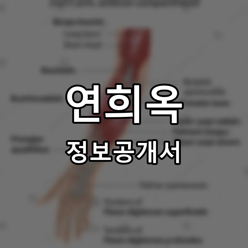 연희옥 프랜차이즈 창업 비용 정보공개서 요약