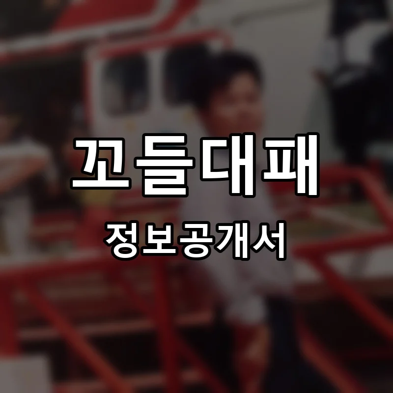 꼬들대패 프랜차이즈 창업 비용 정보공개서 요약