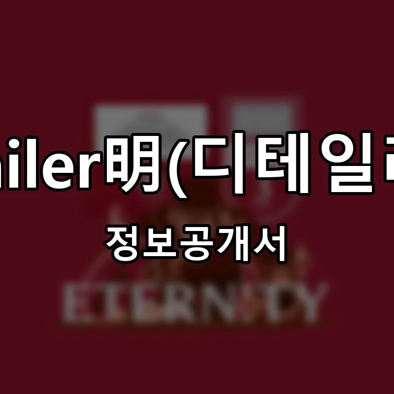 Detailer明(디테일러명) 창업 프랜차이즈 정보공개서 요약 2026.05.26