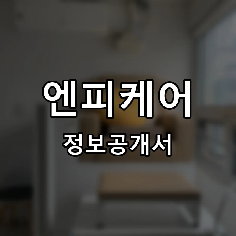엔피케어 프랜차이즈 창업 비용 정보공개서 요약