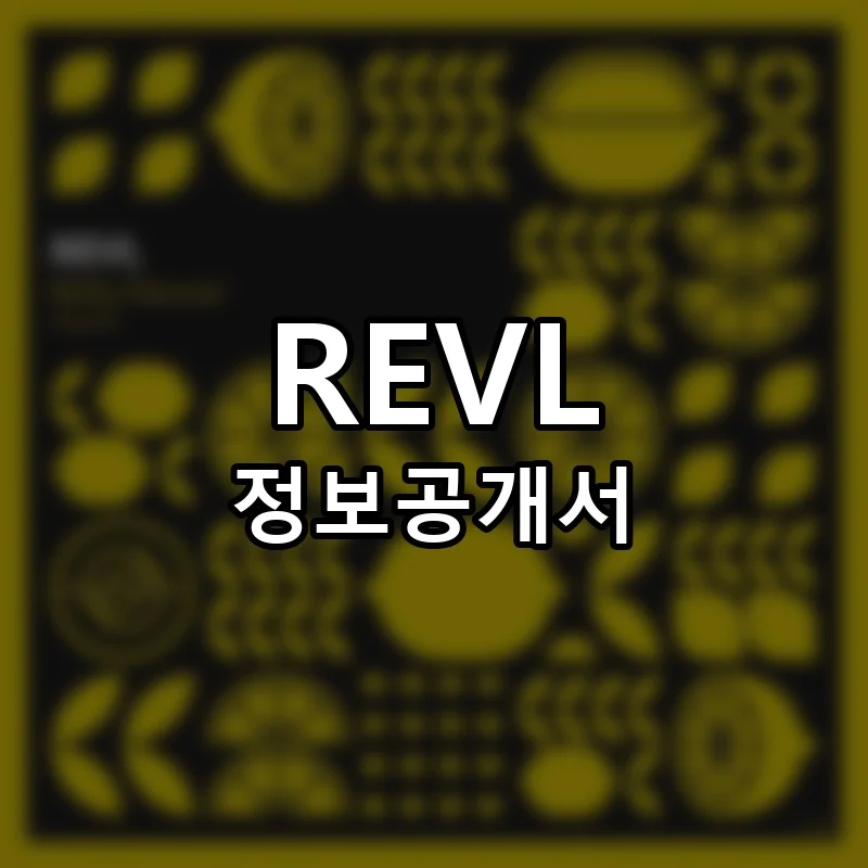 REVL 창업 프랜차이즈 정보공개서 요약 2025.03.07