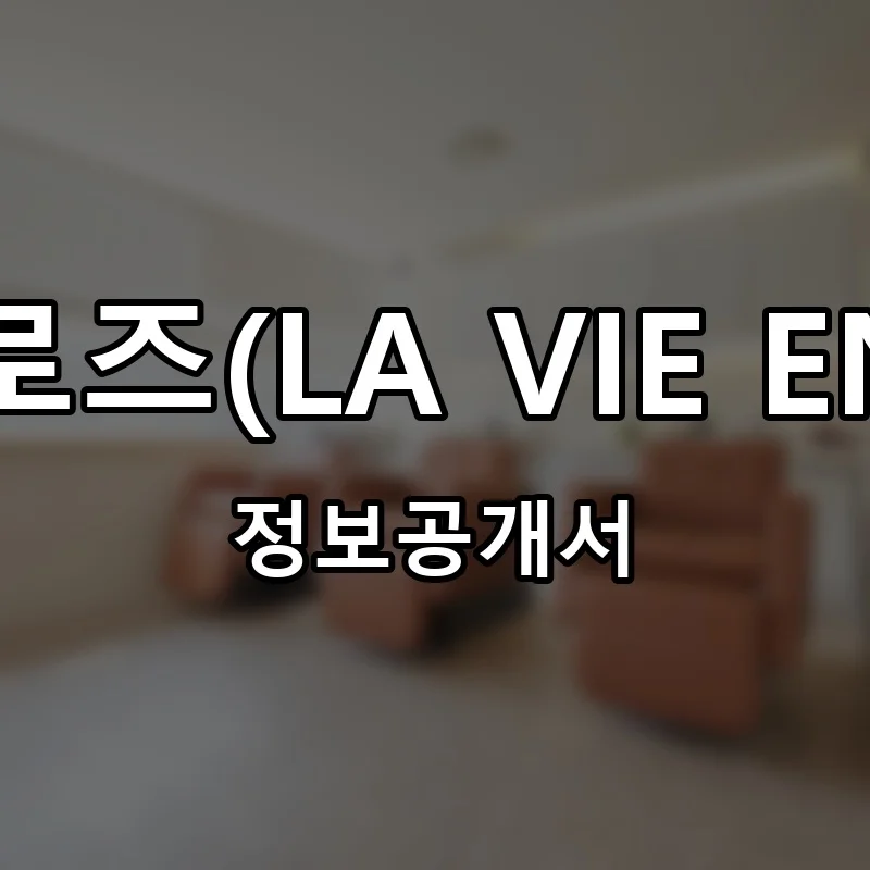 라비앙르로즈(LA VIE ENR ROSE) 프랜차이즈 정보공개서