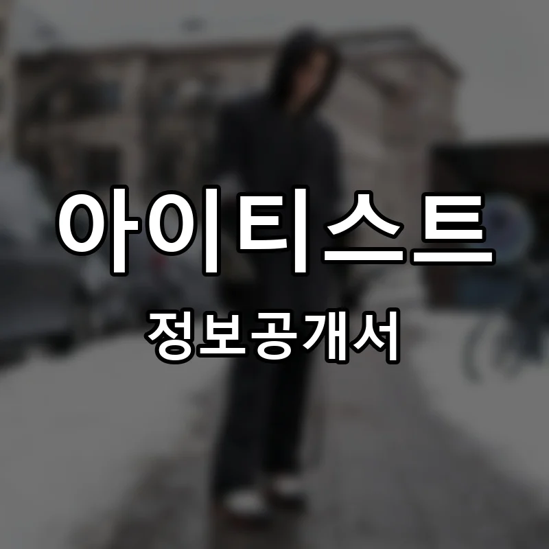 아이티스트 프랜차이즈 창업 비용 정보공개서 요약