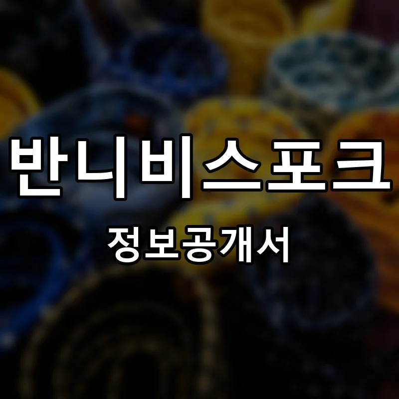 반니비스포크 프랜차이즈 정보공개서