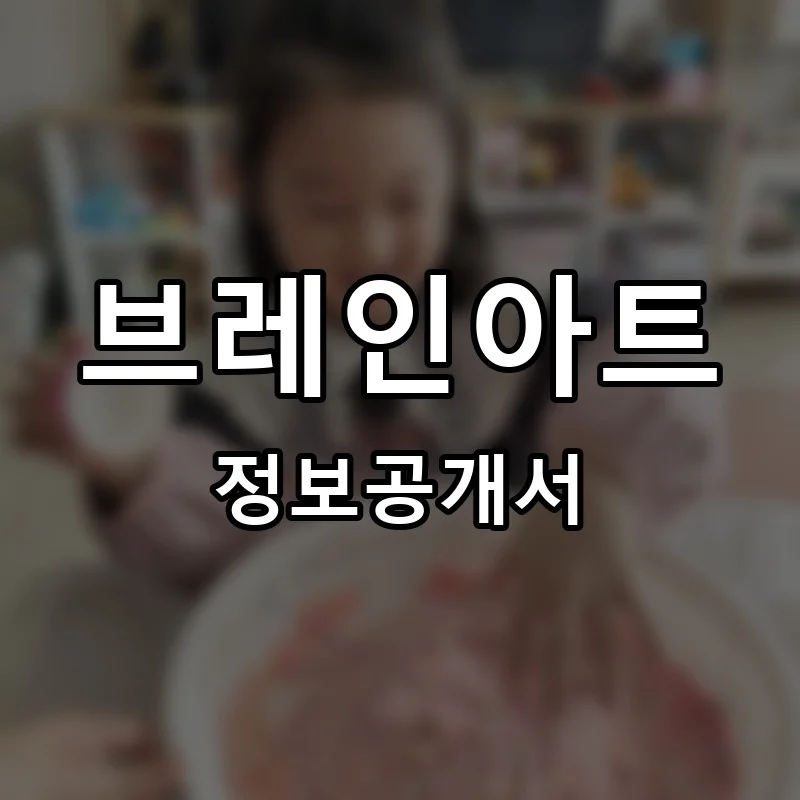 브레인아트 프랜차이즈 정보공개서