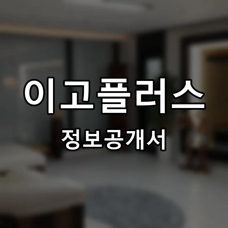 이고플러스 프랜차이즈 정보공개서