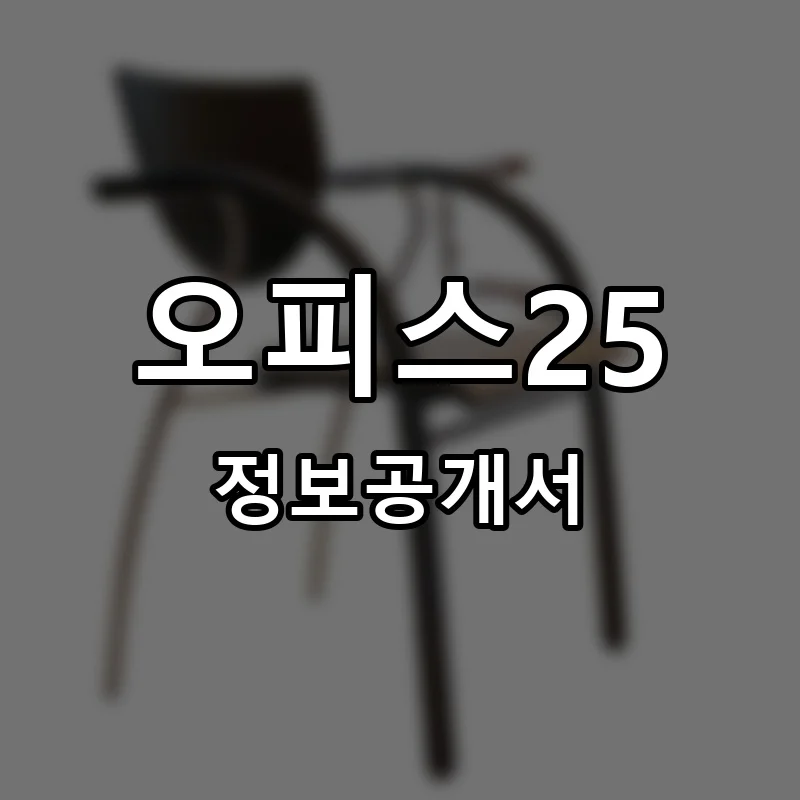 오피스25 프랜차이즈 창업 비용 정보공개서 요약