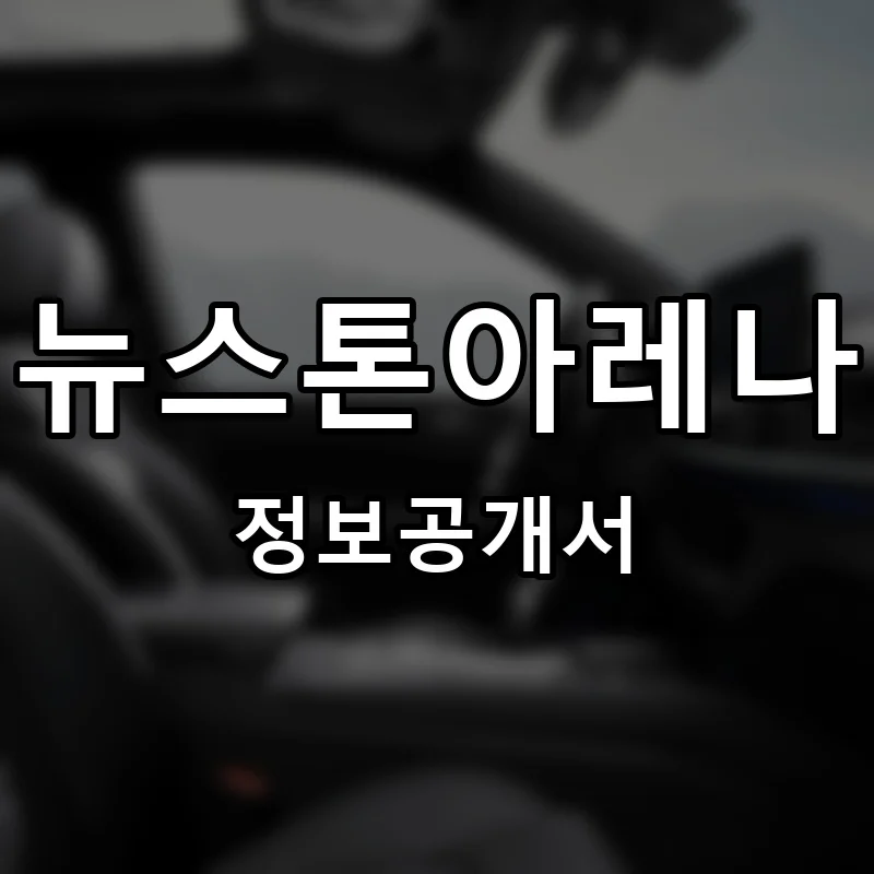뉴스톤아레나 프랜차이즈 창업 비용 정보공개서 요약