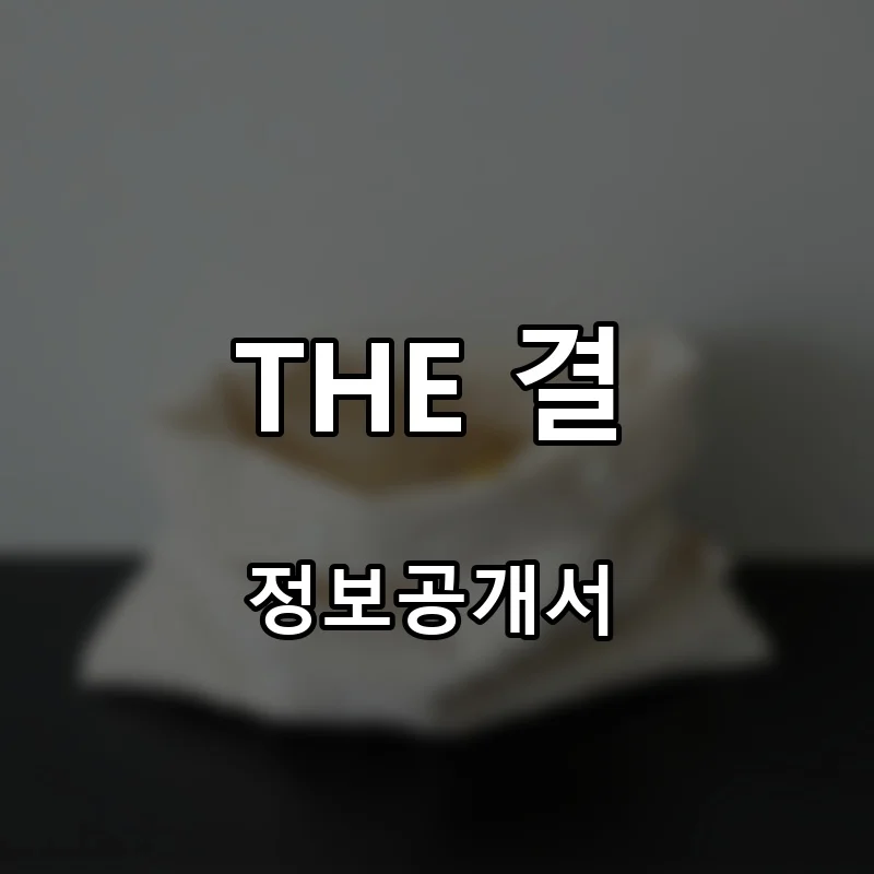THE 결 창업 프랜차이즈 정보공개서 요약 2026.04.29