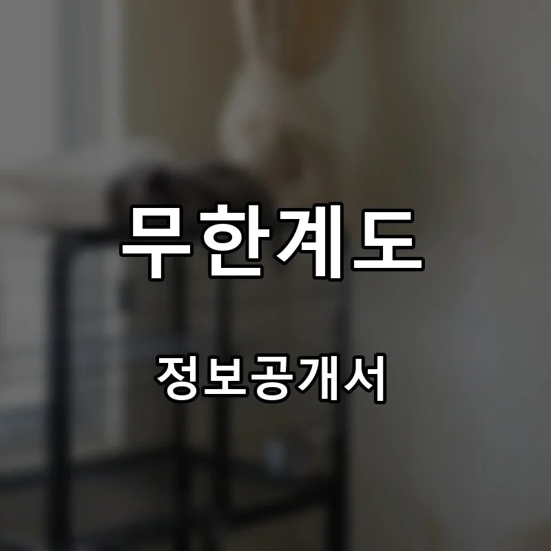 무한계도 창업 프랜차이즈 정보공개서 요약 2025.07.17