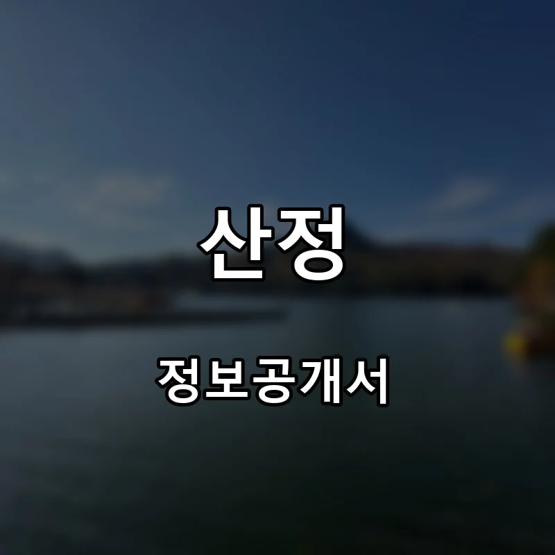 산정 창업 프랜차이즈 정보공개서 요약 2025.08.27
