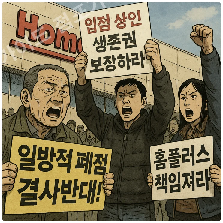 홈플러스 매장 폐점 위기, 창업자 보상 0원 현실