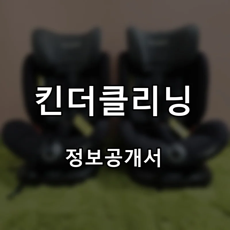 킨더클리닝 프랜차이즈 창업 비용 정보공개서 요약