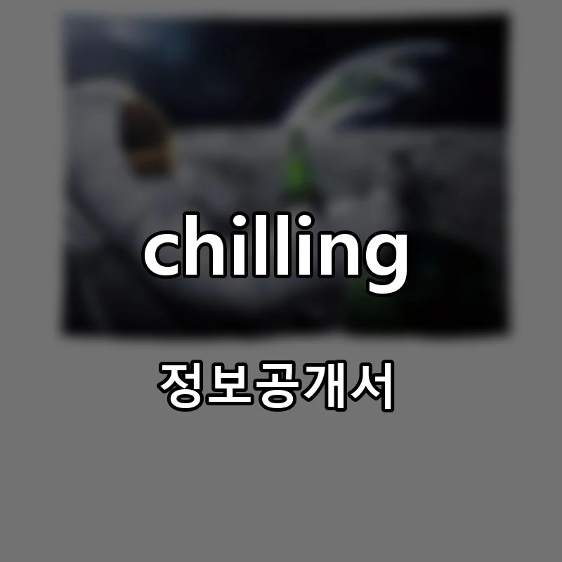 chilling 프랜차이즈 창업 비용 정보공개서 요약