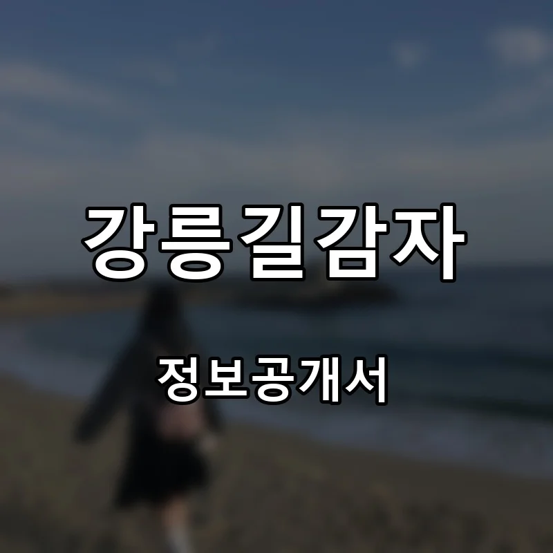 강릉길감자 프랜차이즈 창업 비용 정보공개서 요약