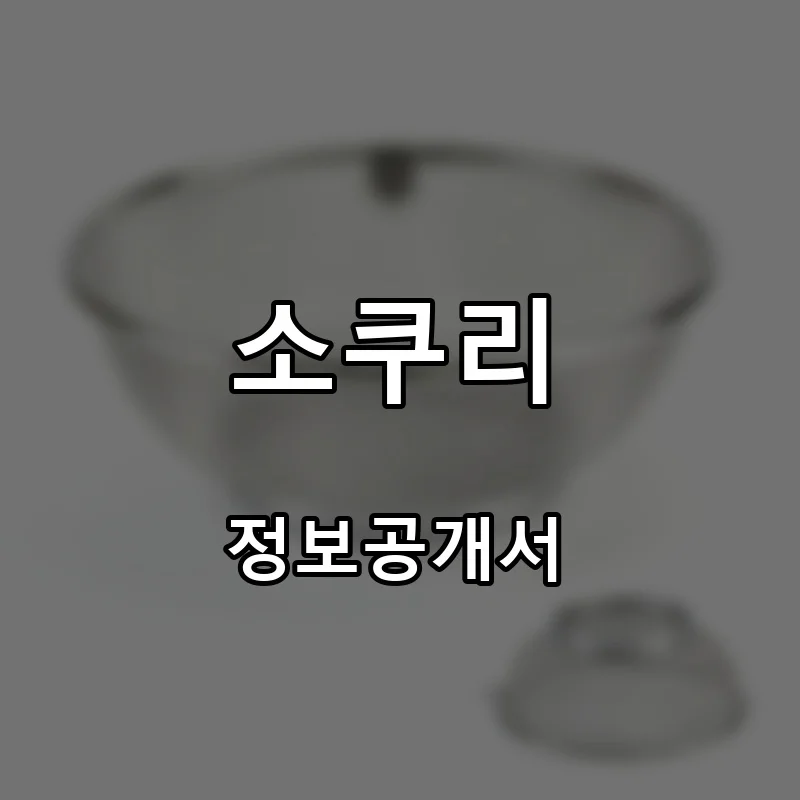 소쿠리 프랜차이즈 창업 비용 정보공개서 요약