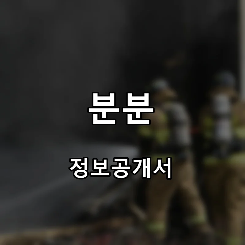 분분 프랜차이즈 창업 비용 정보공개서 요약