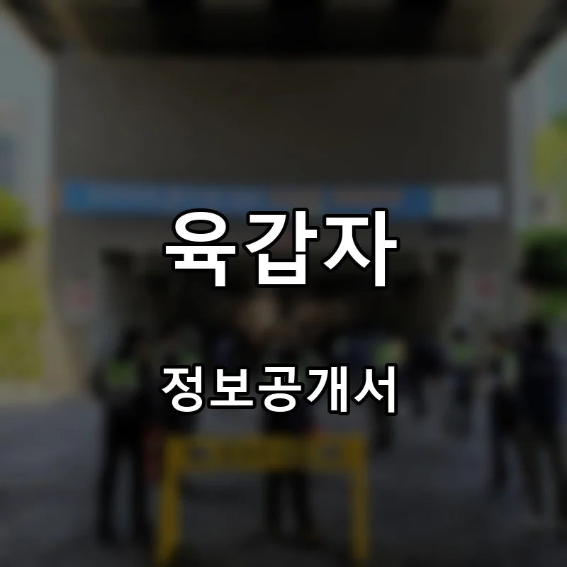 육갑자 프랜차이즈 창업 비용 정보공개서 요약
