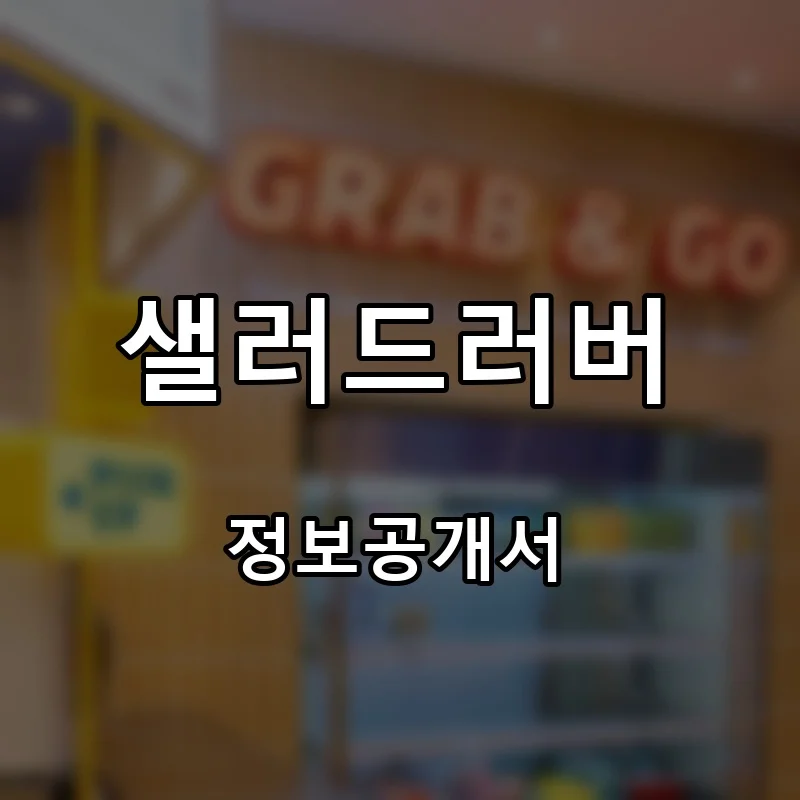 샐러드러버 프랜차이즈 창업 비용 정보공개서 요약