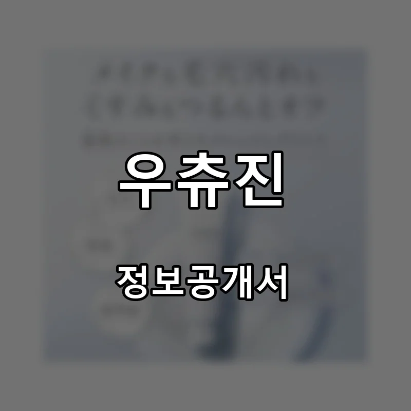 우츄진 프랜차이즈 창업 비용 정보공개서 요약