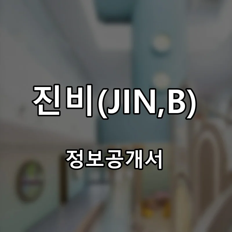 진비(JIN,B) 프랜차이즈 창업 비용 정보공개서 요약