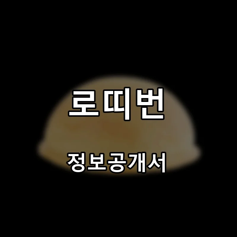 로띠번 프랜차이즈 창업 비용 정보공개서 요약
