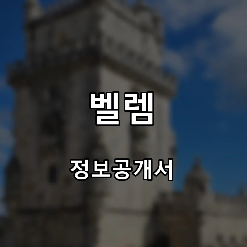 벨렘 프랜차이즈 창업 비용 정보공개서 요약