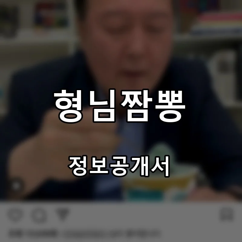 형님짬뽕 프랜차이즈 창업 비용 정보공개서 요약
