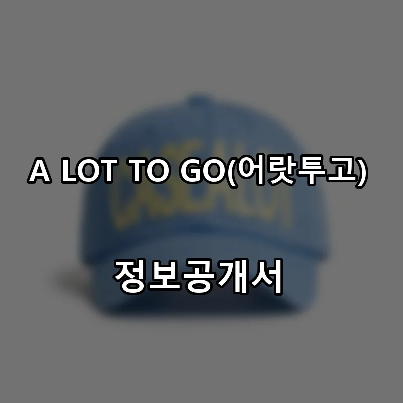 A LOT TO GO(어랏투고) 프랜차이즈 창업 비용 정보공개서 요약
