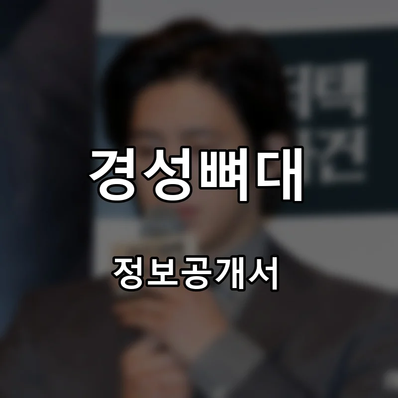 경성뼈대 프랜차이즈 창업 비용 정보공개서 요약