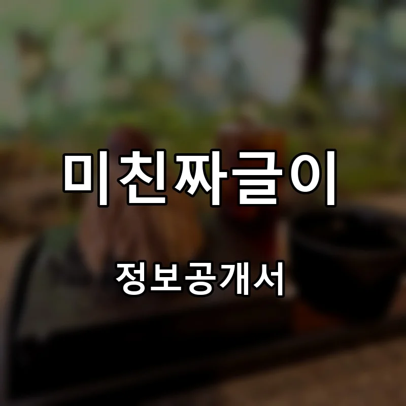 미친짜글이 창업 프랜차이즈 정보공개서 요약 2026.03.26