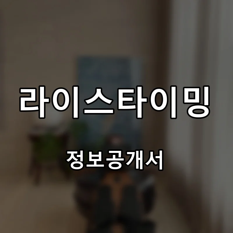 라이스타이밍 프랜차이즈 창업 비용 정보공개서 요약